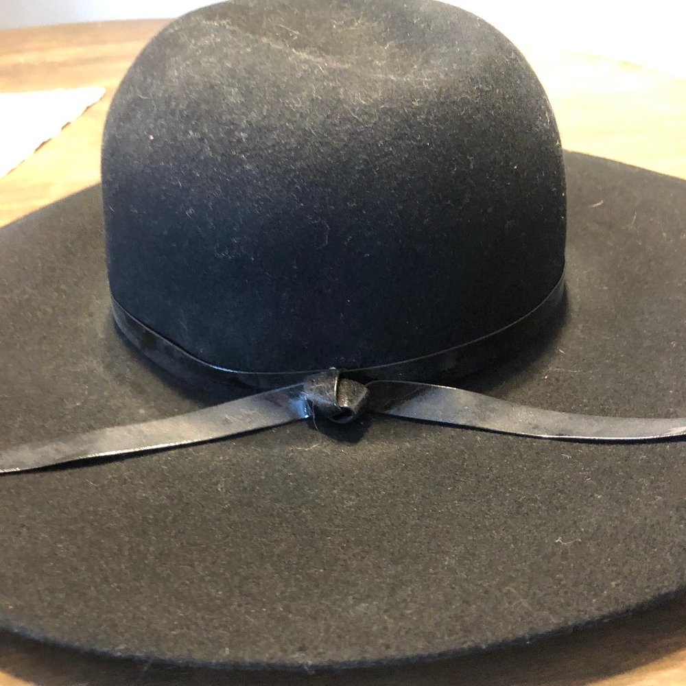 Women’s Scala Black Floppy Wool Hat Wide Brim. Like New. Pet/Smoke Free Home.
